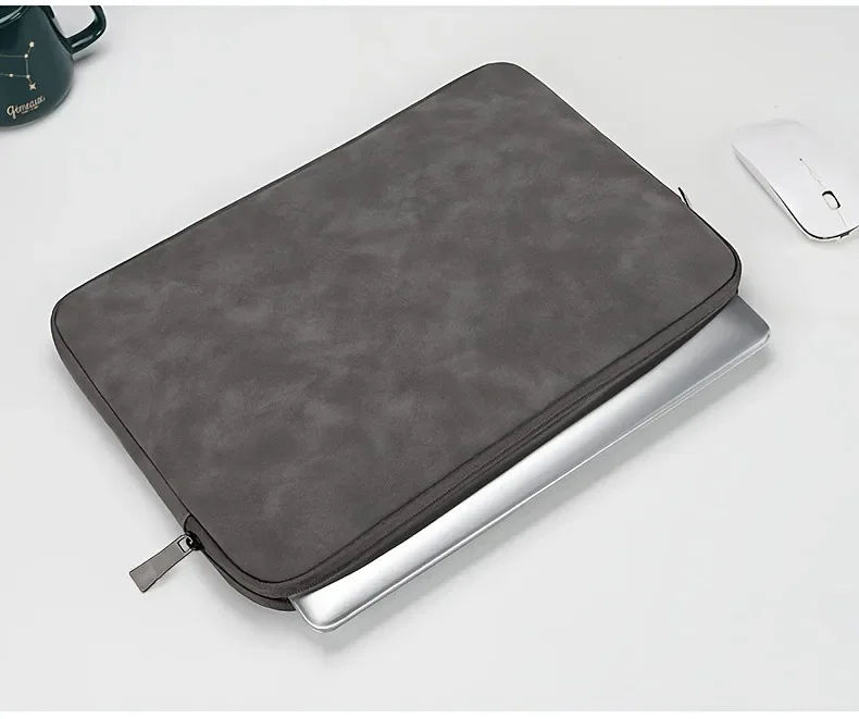 11 13 14 15 inch laptop PU lederen beschermende tablettas Computertas Opbergzakken Slanke laptophoes voor Macbook Perfect