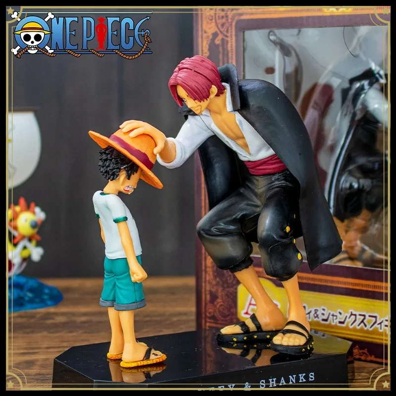 Figura de Anime de One Piece de 18 cm, Cuatro Emperadores, Shanks, Sombrero de Paja, Luffy, Figura de Acción, One Piece, Sabo, Ace, Sanji, Roronoa Zoro