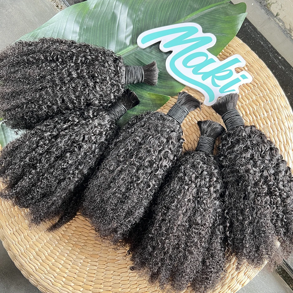 

Натуральные волосы 4C Afro Kinky Curly без трессов для плетения кос, 100 грамм # 1B Натуральный черный цвет, 100% натуральные необработанные человеческие волосы для плетения кос