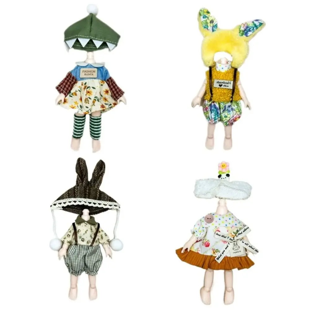 Ropa bonita para muñeca BJD de 16 ~ 17cm, accesorios adorables hechos a mano para muñecas, ropa de alta calidad, regalos DIY para niñas para OB11, 1/12 Bjd