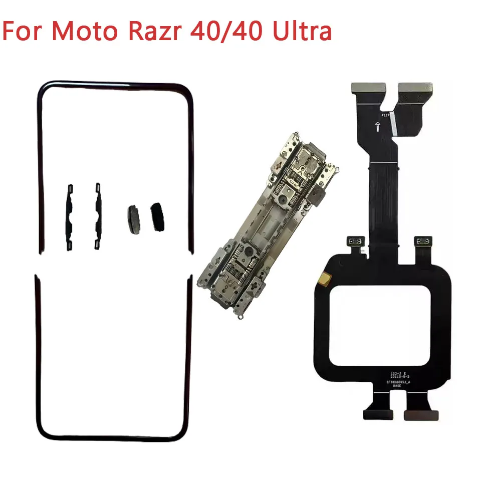 A+++ Middle Frame Bezel Replace Motherboard Flex Hinge For Motorola Razr 40 XT2323/Razr 40 Ultra XT2321 LCD Screen Phone Repair
