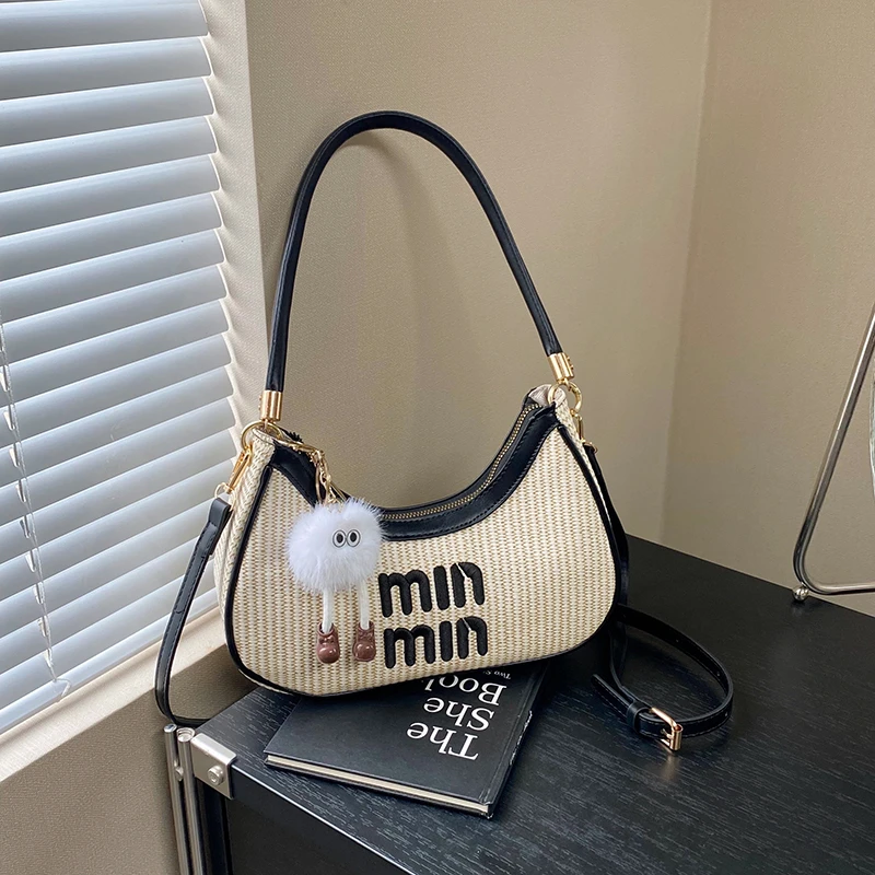 

Elegant Fashionable Letter Logo Diaper Bag Luxury Crossbody Handbag For Women Unique Textured Shoulder Tote