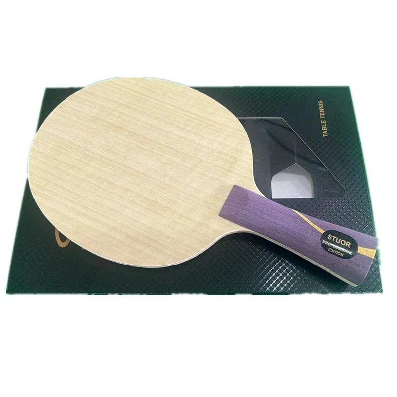 Stuor Sa-Raquette de tennis de table avec lame intérieure en carbone, raquettes de ping-pong, fibre de carbone intégrée, 7 couches, compatible avec