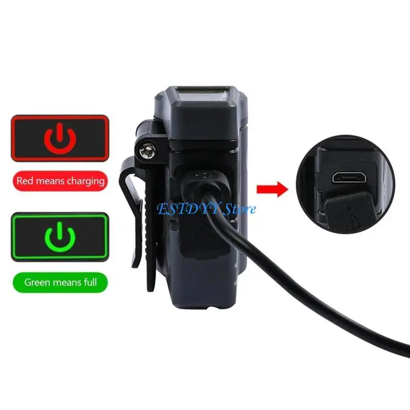 

G6DE LED Night Flashlight Clip on Cap Light Hat Headlight for Head Lamp Torch for Hea