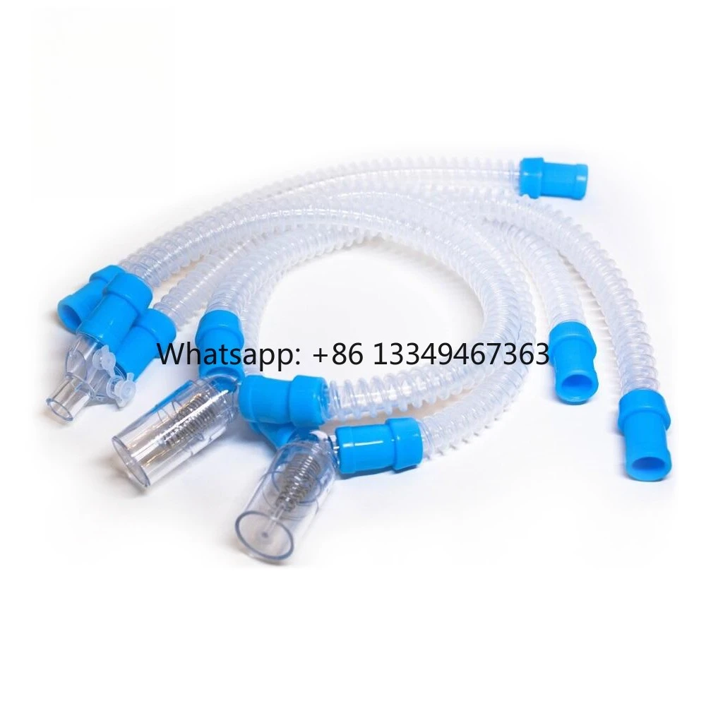 Medical Silicone Reusable Breathing Circuit with Water Trap for Adult/Pediatric/Infant