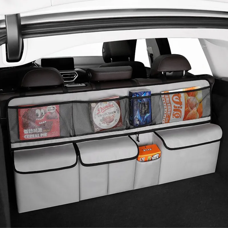 Kofferraum-Aufbewahrungstasche SUV-Autositz-Rückentasche Multifunktionale Aufbewahrungsnetztasche Auto-Innenraum-Aufbewahrungsartikel
