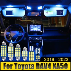 For Toyota RAV4 XA50 2019 2020 2021 2022 2023 2024 RAV 4 Hybrid 6PCS LED Car Interior Light Reading Bulbs Trunk Lamps Cab Lights