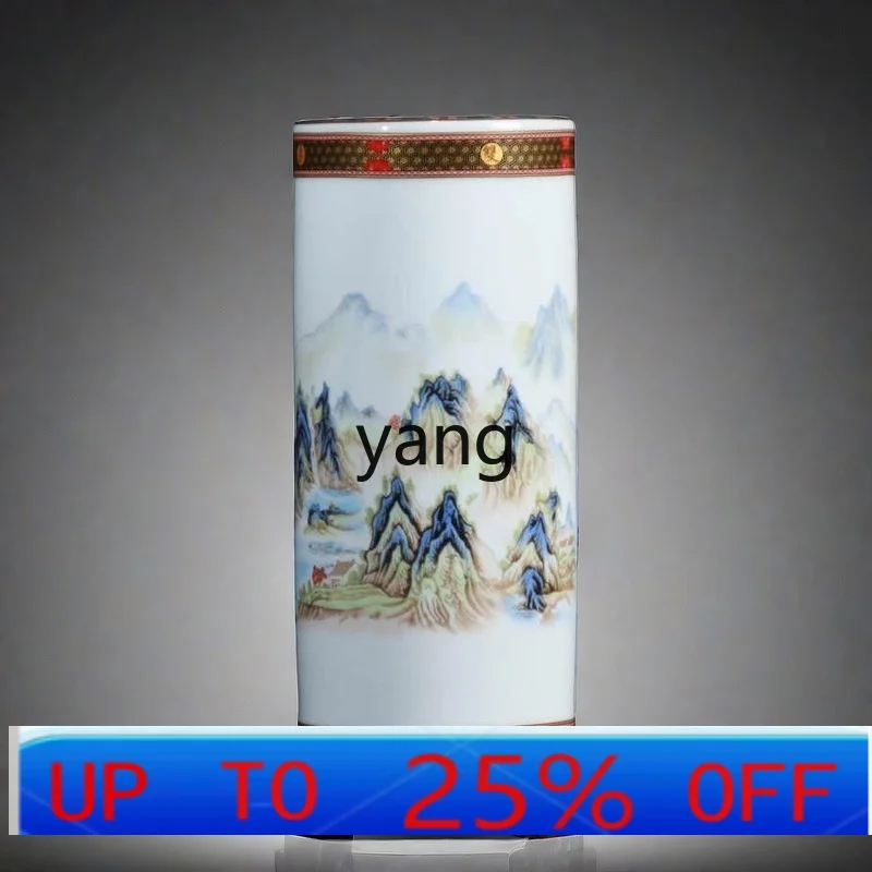 LTT ceramic vase living room flower arrangement ornament entrance bogu frame TV cabinet decoration