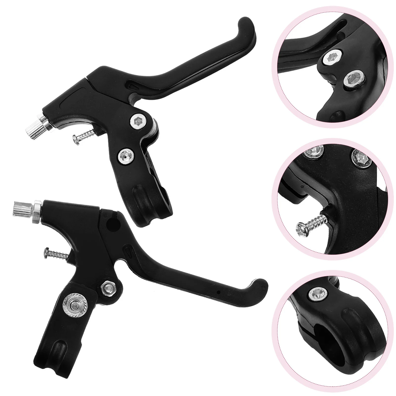 

1Pair Bicycle Brake Levers for Kids Strong Lightweight Design Easy Operation Bike Brake Handlebar Replacement for Children's