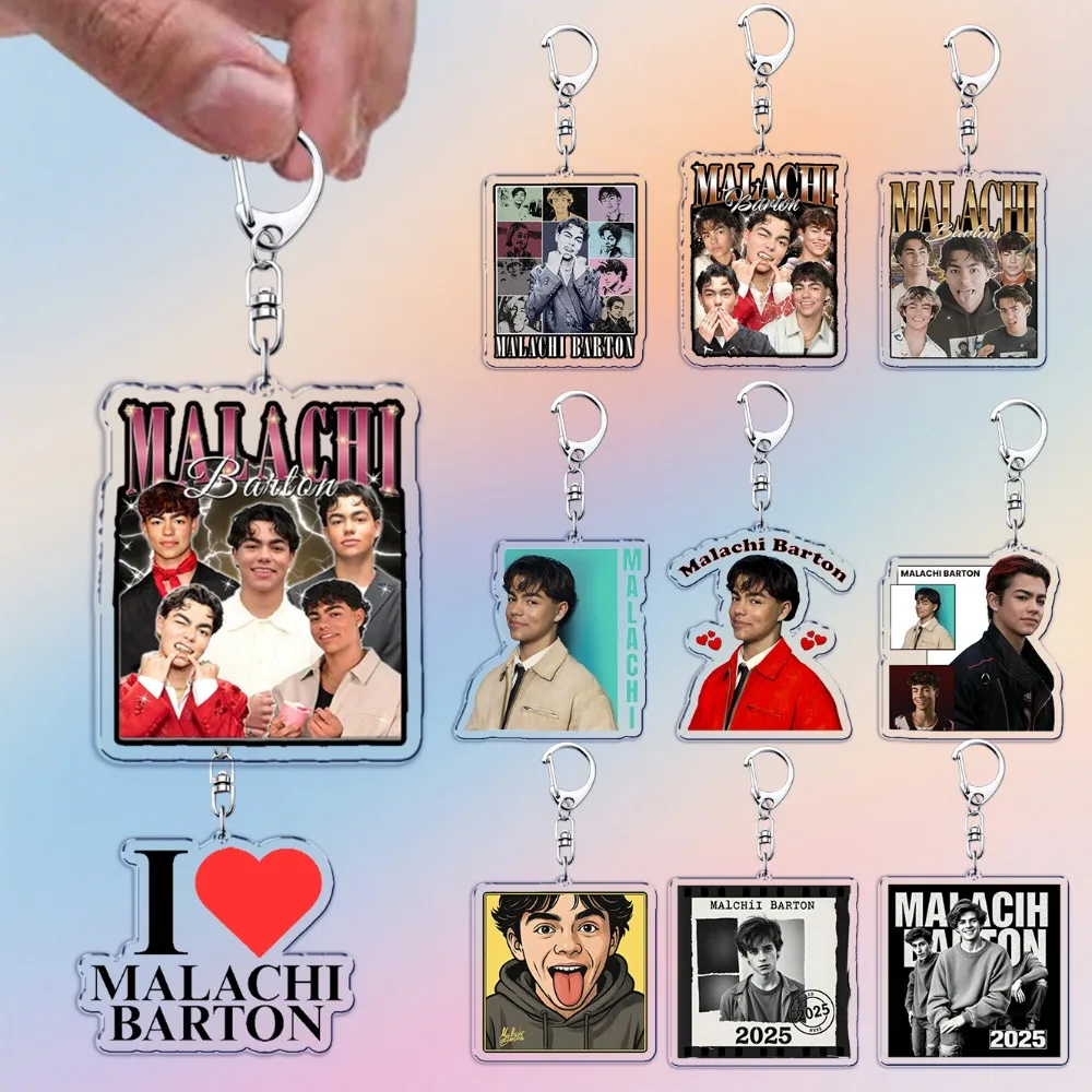 Victor Actor Keychains for Accessories Bag Charm Malachi Barton Zombies Aesthetic Pop Keyrings Jewelry Fans Friends Gifts