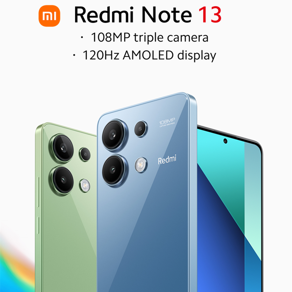  Xiaomi Redmi Note 13 Global Version 8GB 256GB 128GB Snapdragon® 685 In-screen Fingerprint 120Hz 6.67" AMOLED 108MP 33W Note13 