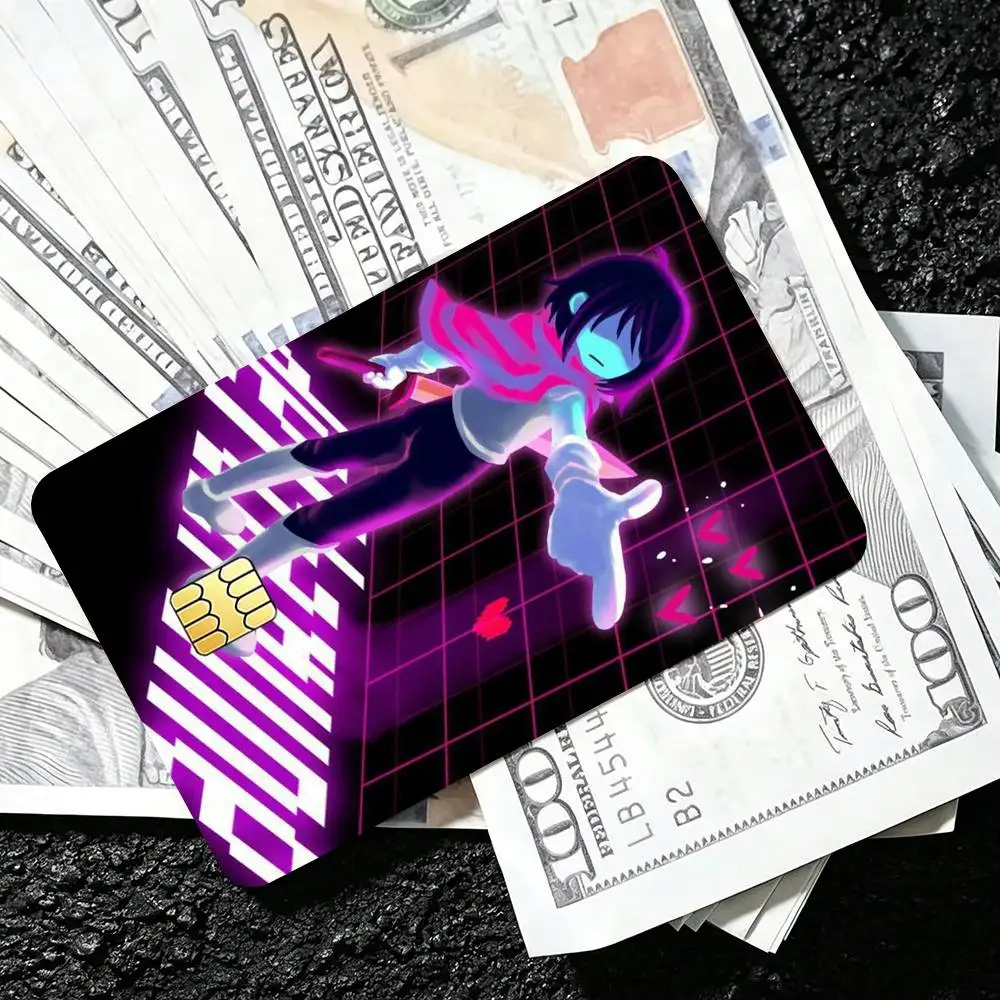 Cool Game Deltarune Kris Credit Card HD Stickers Premium matte film effectively prevents fingerprints and daily abrasion.
