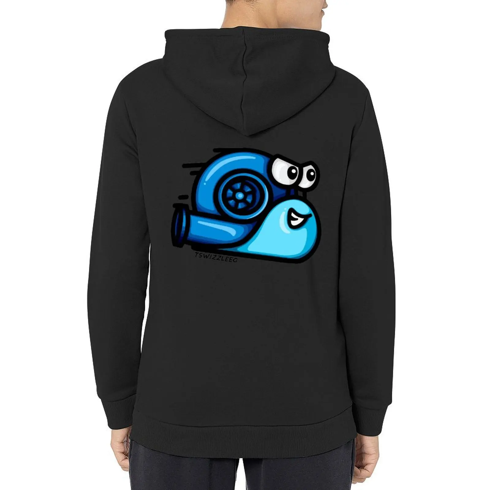 

Turbo Snail - Blues Hoodie men's winter sweater blouse mens clothing anime clothes japanese hoodie