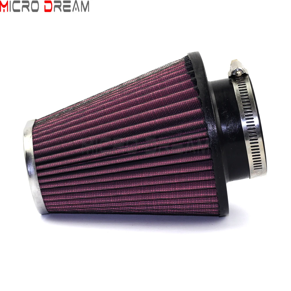 Motorcycle High Flow Air Filter Element Oval Tapered RC-3680 Air Cleaner Intake Replacement 62mm Intake For Harley Touring FLHR