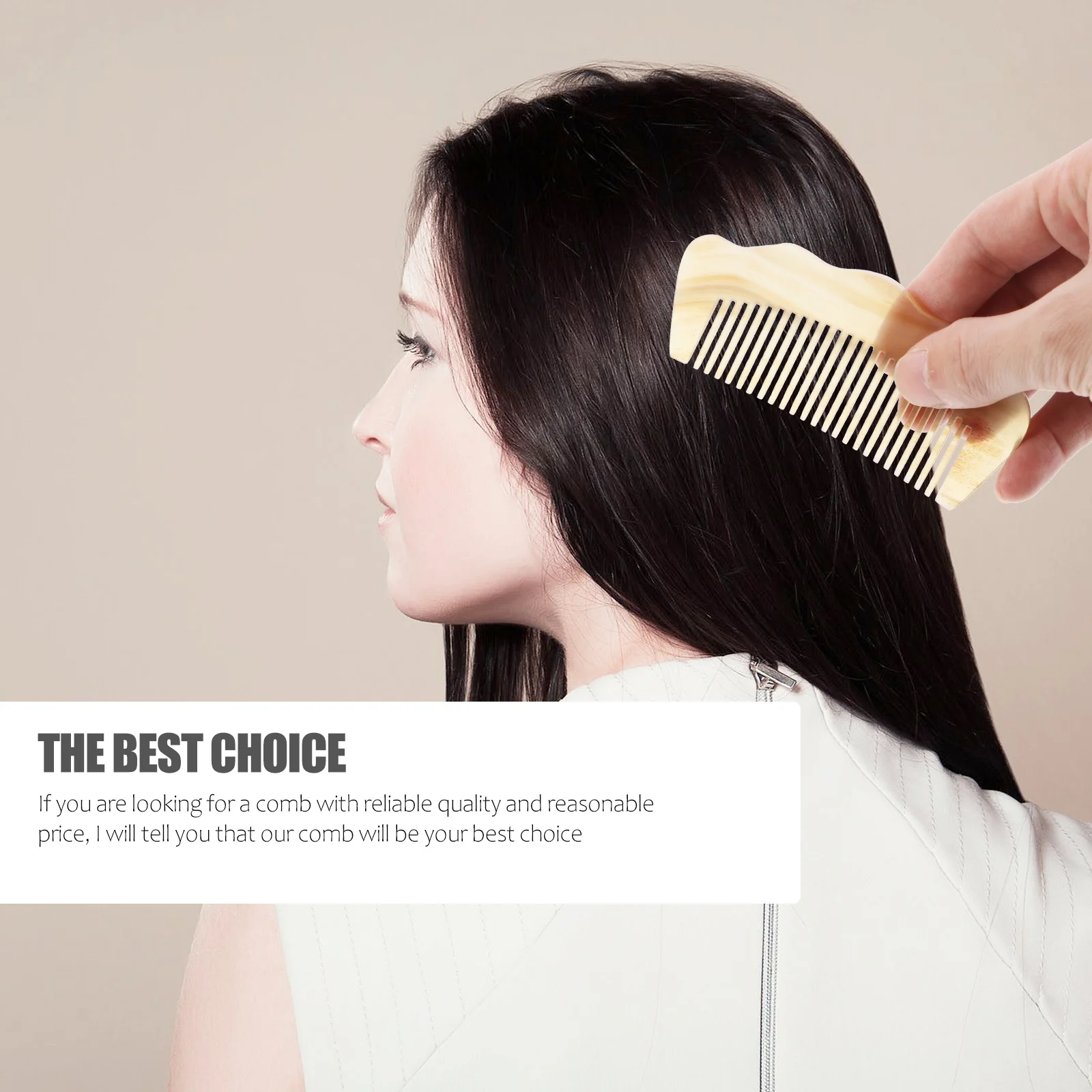 1 قطعة استقامة مشط غرامة الأسنان الخشب الطبيعي يده مكافحة ساكنة تصفيف الشعر أداة لجميع أنواع الشعر تصفيف الشعر مشط #4