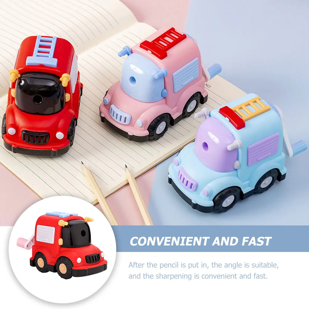 

Hand-cranked pencil Classroom Sharpener Supply Sharpner Excellent Performance Cartoon Plastic