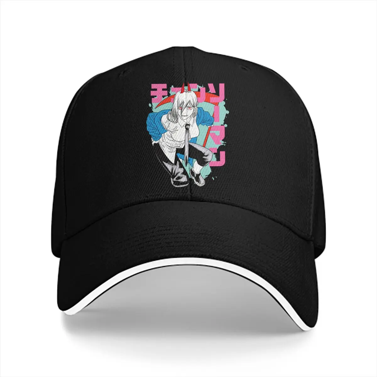 

Summer Cap Sun Visor Power Essential Hip Hop Chainsaw Makima Man Cartoon Peaked Hats