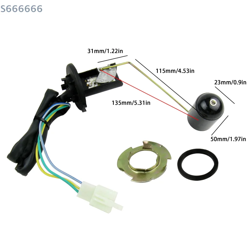 

GY6 125 Fuel Level Sensor Bicycle Fuel Sending Device Motorcycle Fuel Tank Sender Scooter Fuel Level Sensor