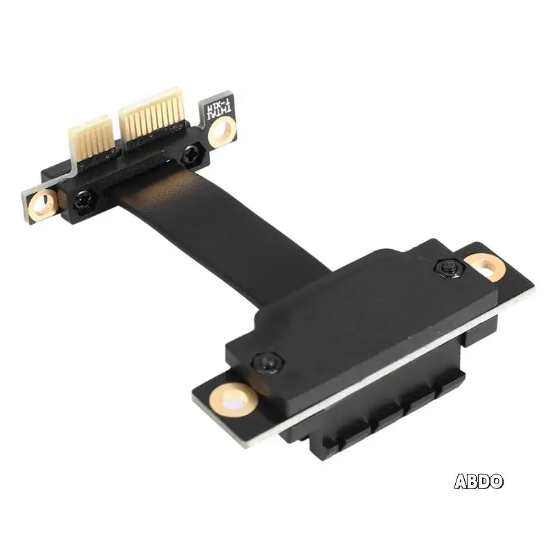 

10X PCIE X1 Riser Cable Dual 90 Degree Right Angle Pcie 3.0 X1 To X1 Extension Cable 8Gbps PCI Express 1X Riser Card 5CM