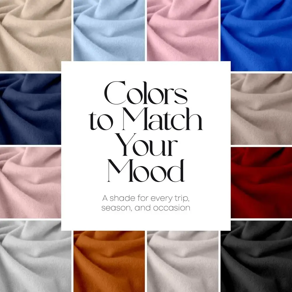 Luxurious Cashmere Blend Shawl, Knitted Travel Wrap, Pashmina Stole, All-Season Accessory for Women