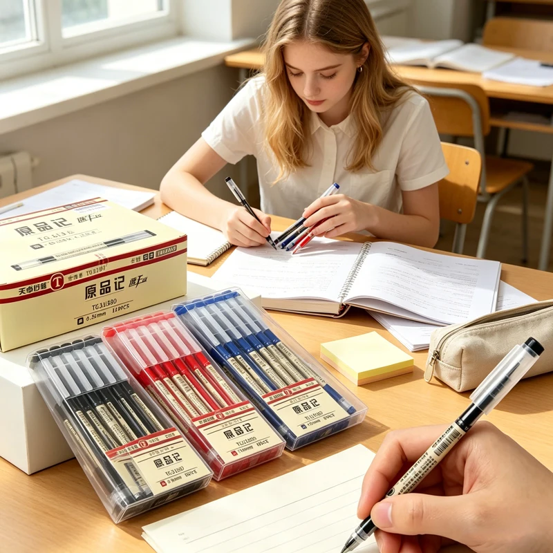 ensemble-de-stylos-a-gel-a-pointe-fine-de-035mm-144-pieces-stylos-a-bille-lisses-a-encre-noire-et-bleue-a-sechage-rapide-pour-examen-signature-papeterie-scolaire-et-de-bureau