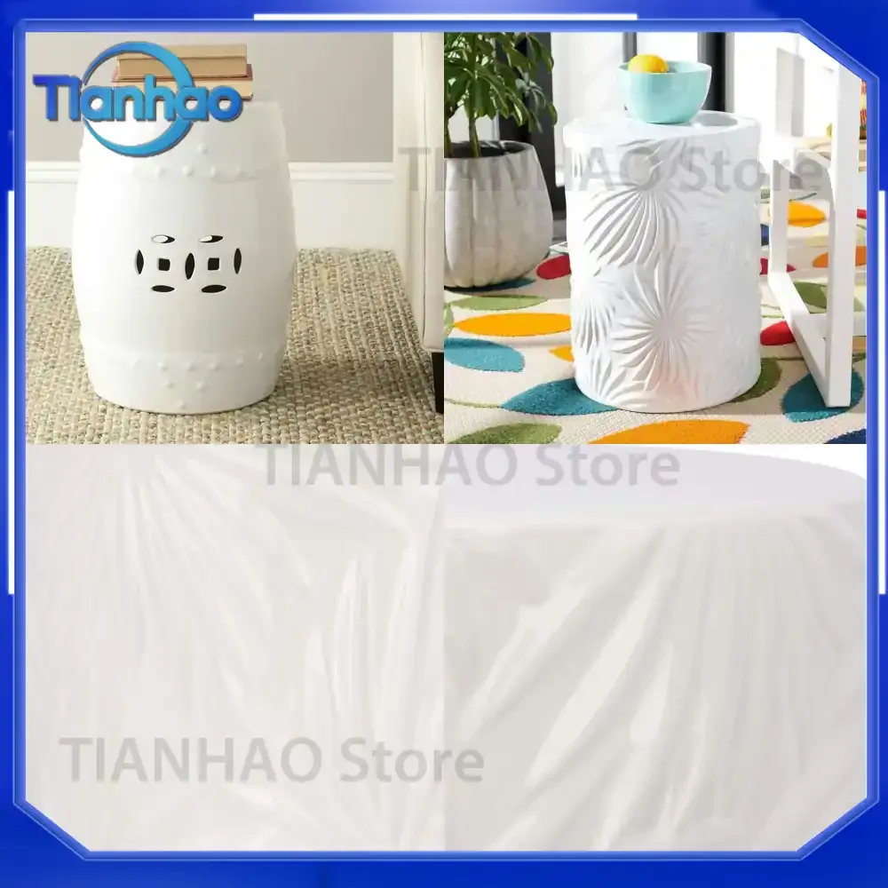 Ceramic Stool for Household Decor Indoor Outdoor Use for Living Room Bedroom Garden Model Room Ornament Golden Ceramic Crafts