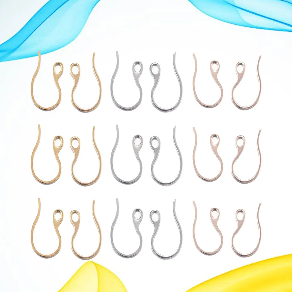 

40 Pcs Silver Accessories for Women Jewelry Ear Hook DIY Earrings Parts Golden Hoop Miss
