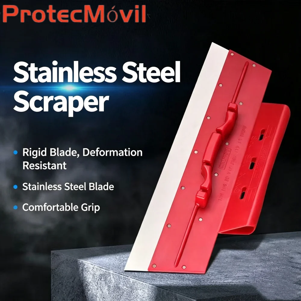 New Stainless Steel Scraper, Multi-functional Drywall Skimming Blade, Putty Plastering Tool for Wall Finishing