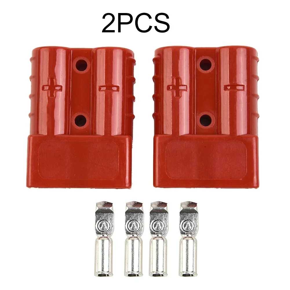 Tool Plug Trucks Wheelchairs 2x Battery Plugs 4x Plated Copper Terminals Battery Plugs Jumpers Replacement Hot