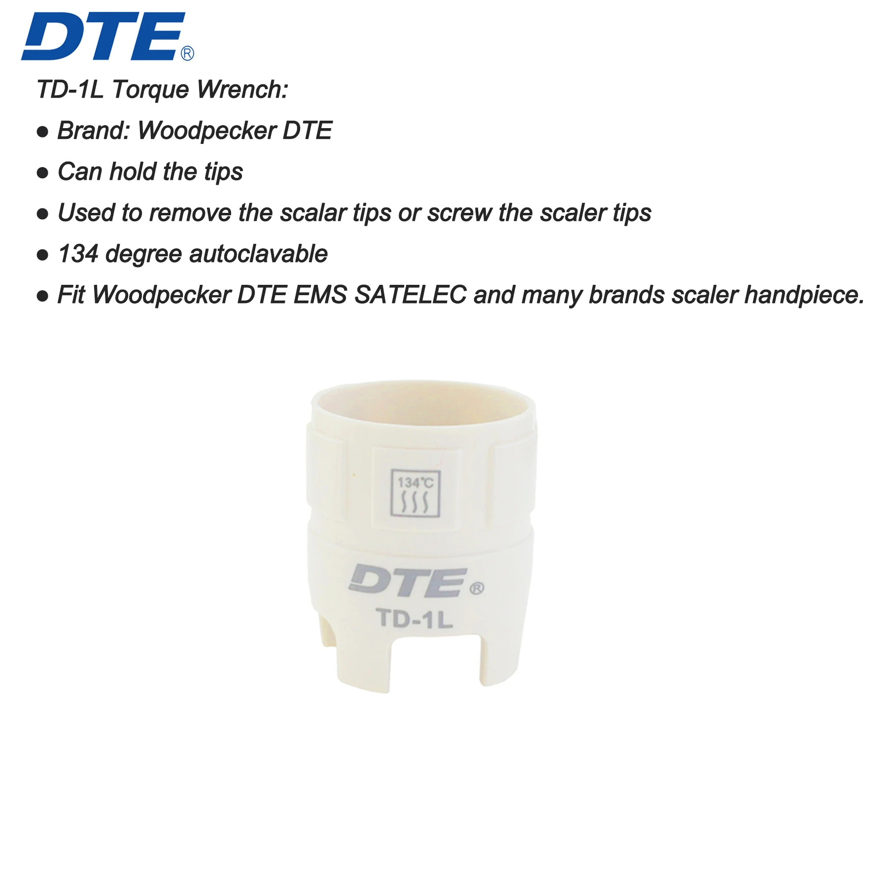 Originele Specht Dte Dentale Momentsleutel Verwijderen Schaaltips Fit Ems Satelec Ultrasoon Scaler Handstuk Tandheelkunde Gereedschap