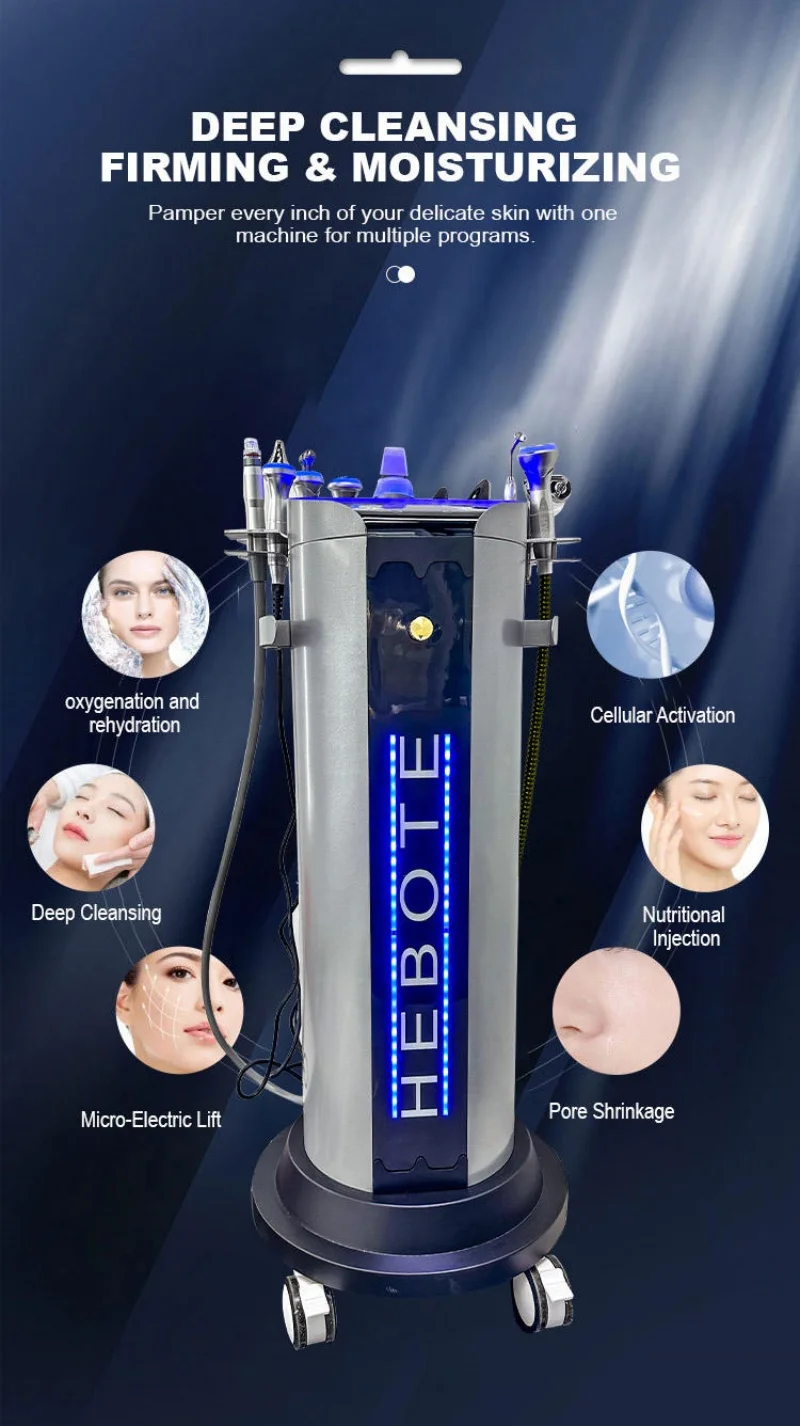 Professional Facial Skin Whitening Laser Machine Hydra Peeling Hydrotherapy Machines Improve Skin Problems