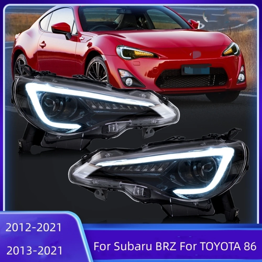 Car LED Headlights For Subaru BRZ 2013-2021 For TOYOTA 86 2012-2021 LED DRL Head lamp Angel Eye Headlight Assembly