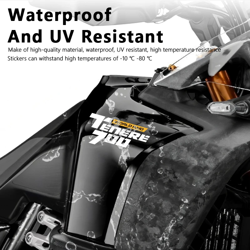 POSFIRA Motorcycle Kuip Stickers Vinyl Decals voor Yamaha Tenere 700 World Raid Tenere 700 2022 2023 2024 Sticker Accessoires