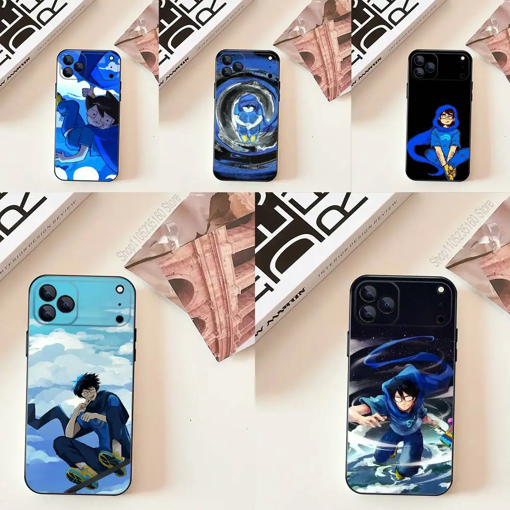 

Cartoon J-John E-Egbert Phone Case For iPhone 17,16,15,14,13,12,11,Pro,Max,Plus,E,SE4,Air,Mini Black Soft Cover