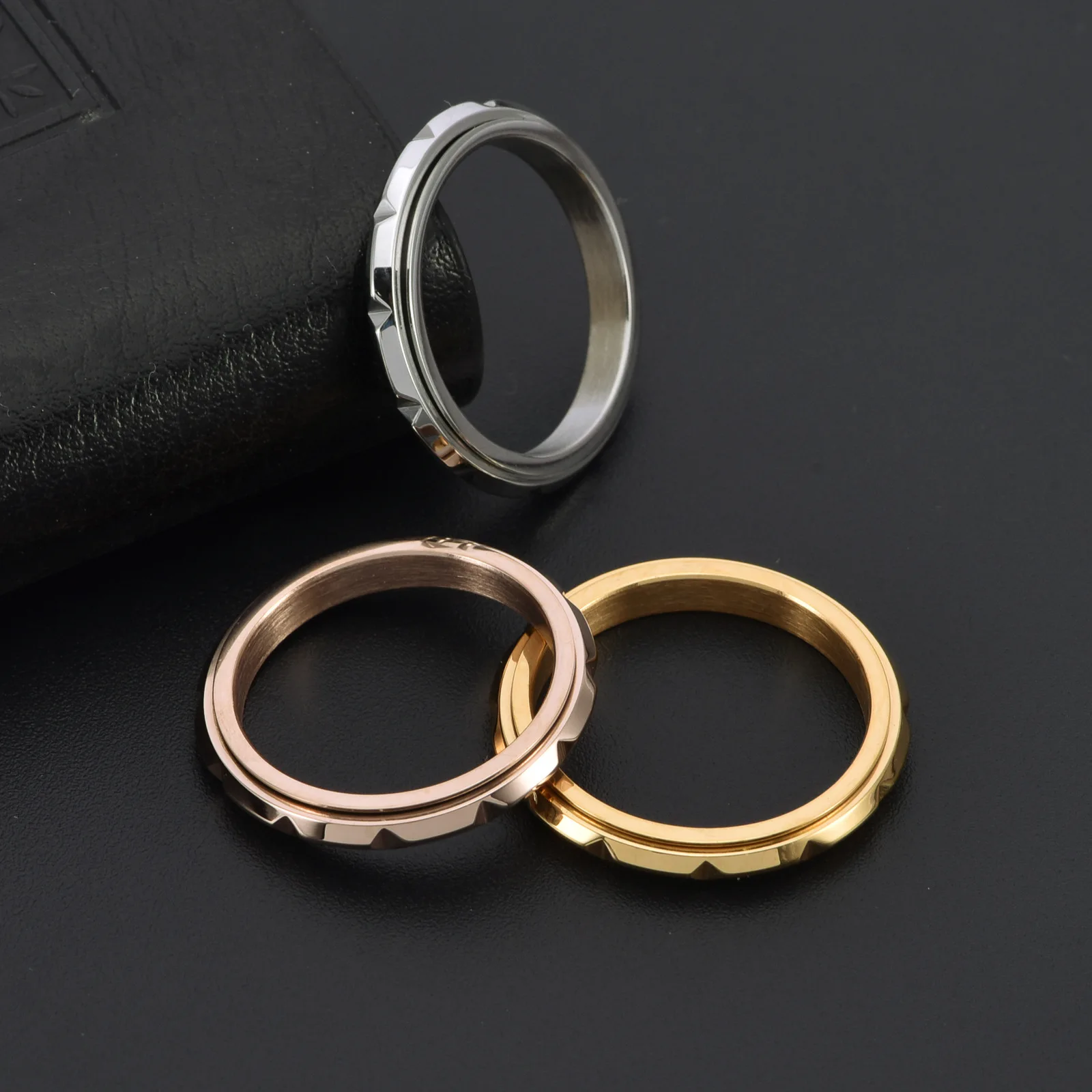 3mm Stainless Steel Thin Ring for Women Men No-fading Jewelry