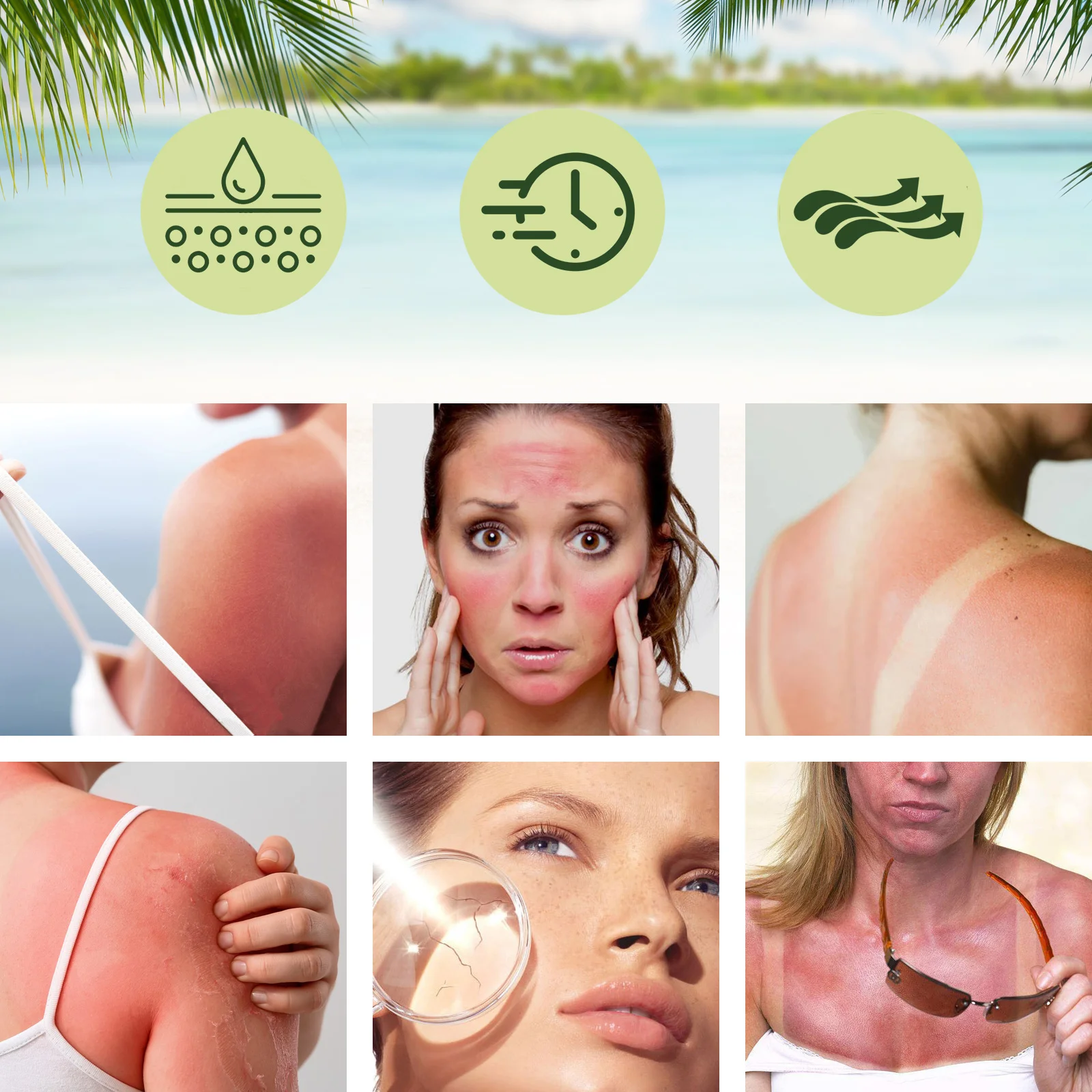 Aloe Vera Protective Cream Hydrating Refreshing UV Isolation Sunscreen Moisturizing Facial and Body for Daily Sun Protection