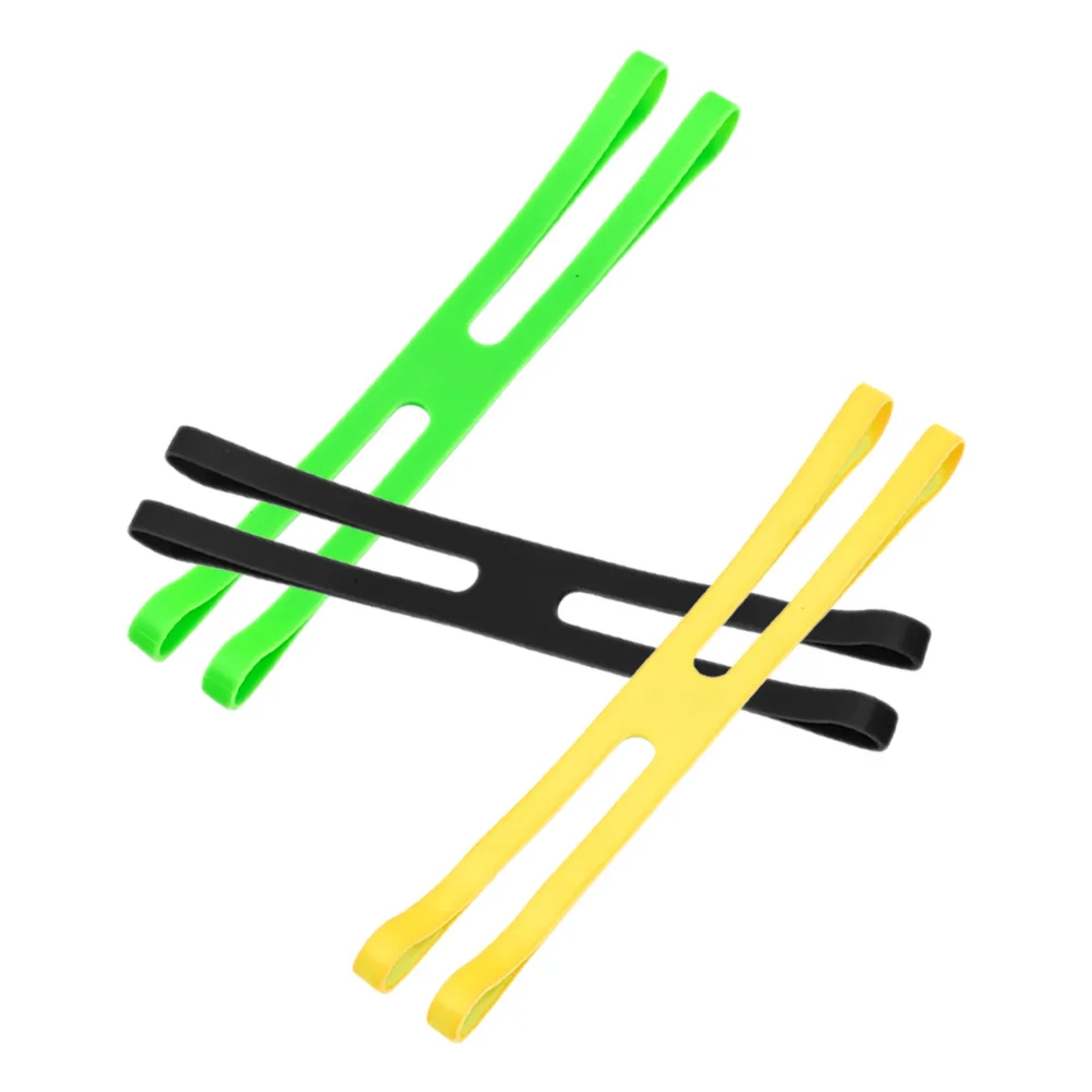 3pcs Silicone Rubber Bands H Shape Reusable Elastic Straps For Utensils Lunch Box Organization Outdoor Camping Picnic Tableware