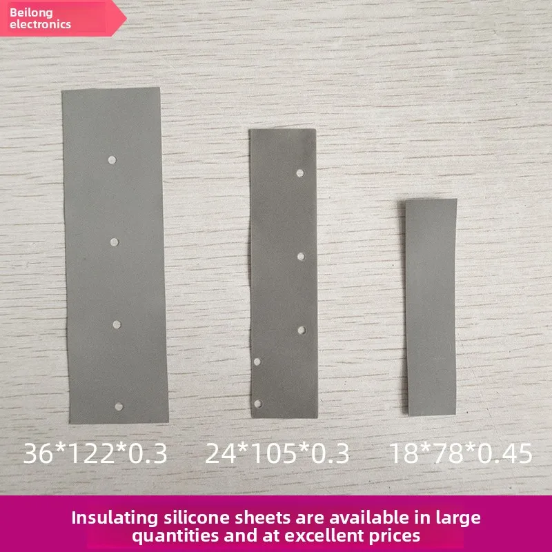 Insulation Spacer Silicone Gasket with Hole Tear Resistant 24x105 36x122 18x78mm Adhesive Backing