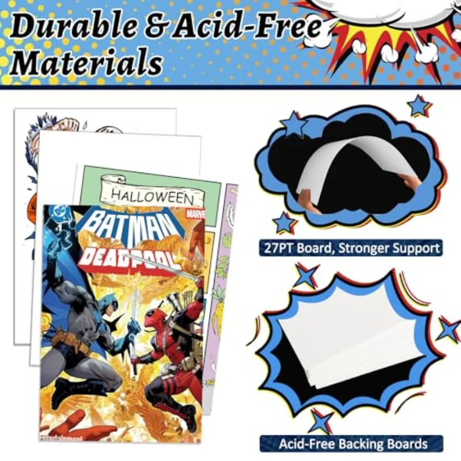 20 sets huidige stripboekentassen en borden 20ct verdikte 27PT stripboek steunborden 20ct zuurvrij doorzichtige beschermer Comic Bo