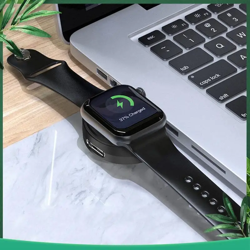(NEW) Portable Wireless Charger Charging Base For  Watch USB Type-C Fast Charger