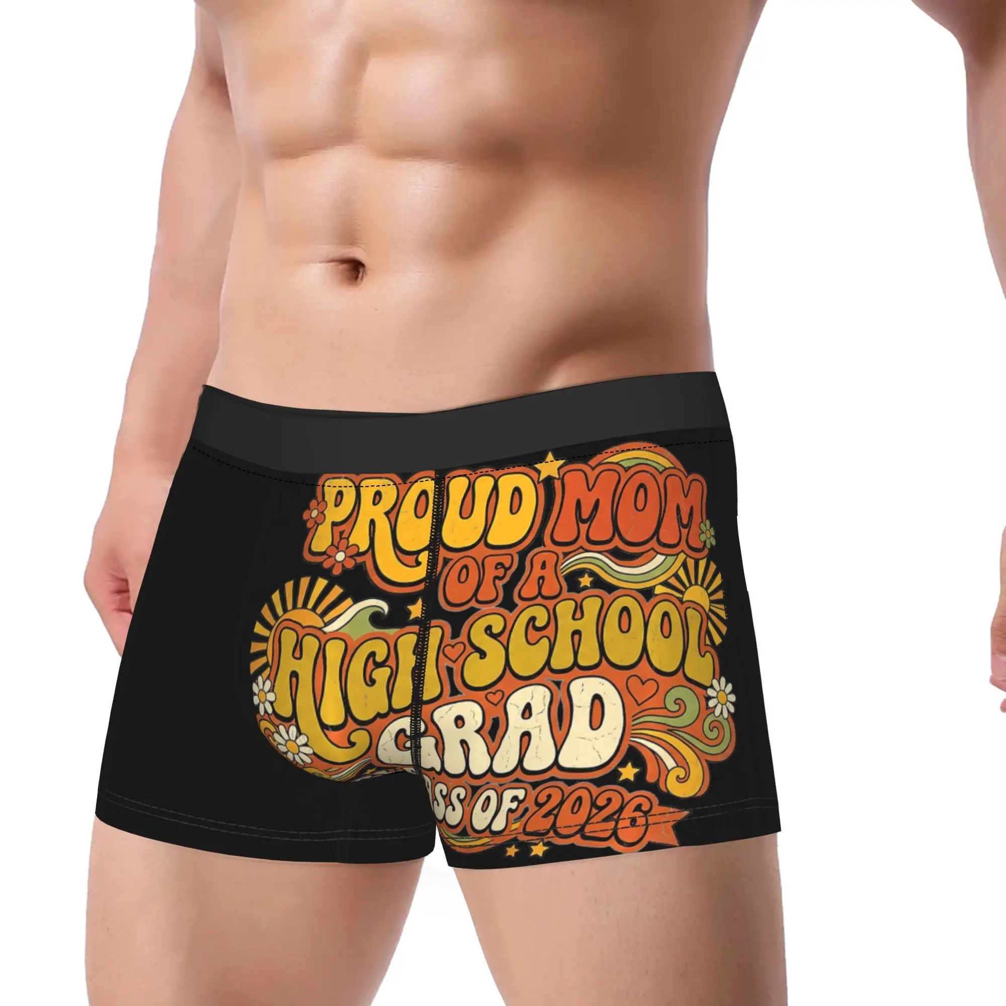 Super Proud Mother of a High School Grad Class Of 2026 Underpants Breathbale Panties Men's Underwear Print Shorts Boxer Briefs