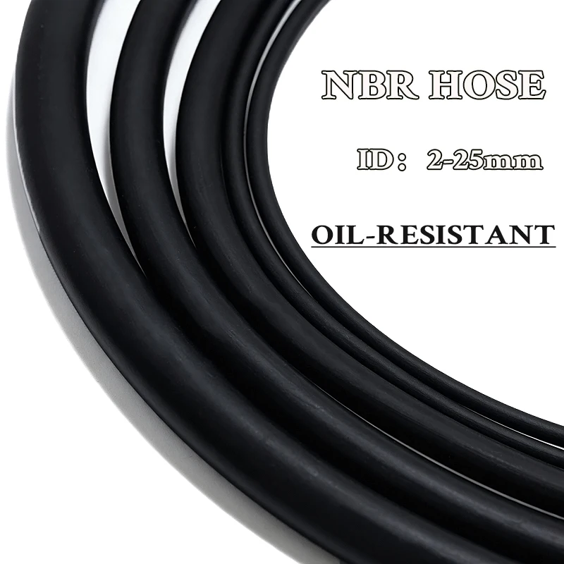 

Nitrile Rubber Hose inner diameter 2 2.5 3 4 4.5 5 6 7 8 10 13 16 19 25 mm NBR, acid alkali and bending resistant special hose.