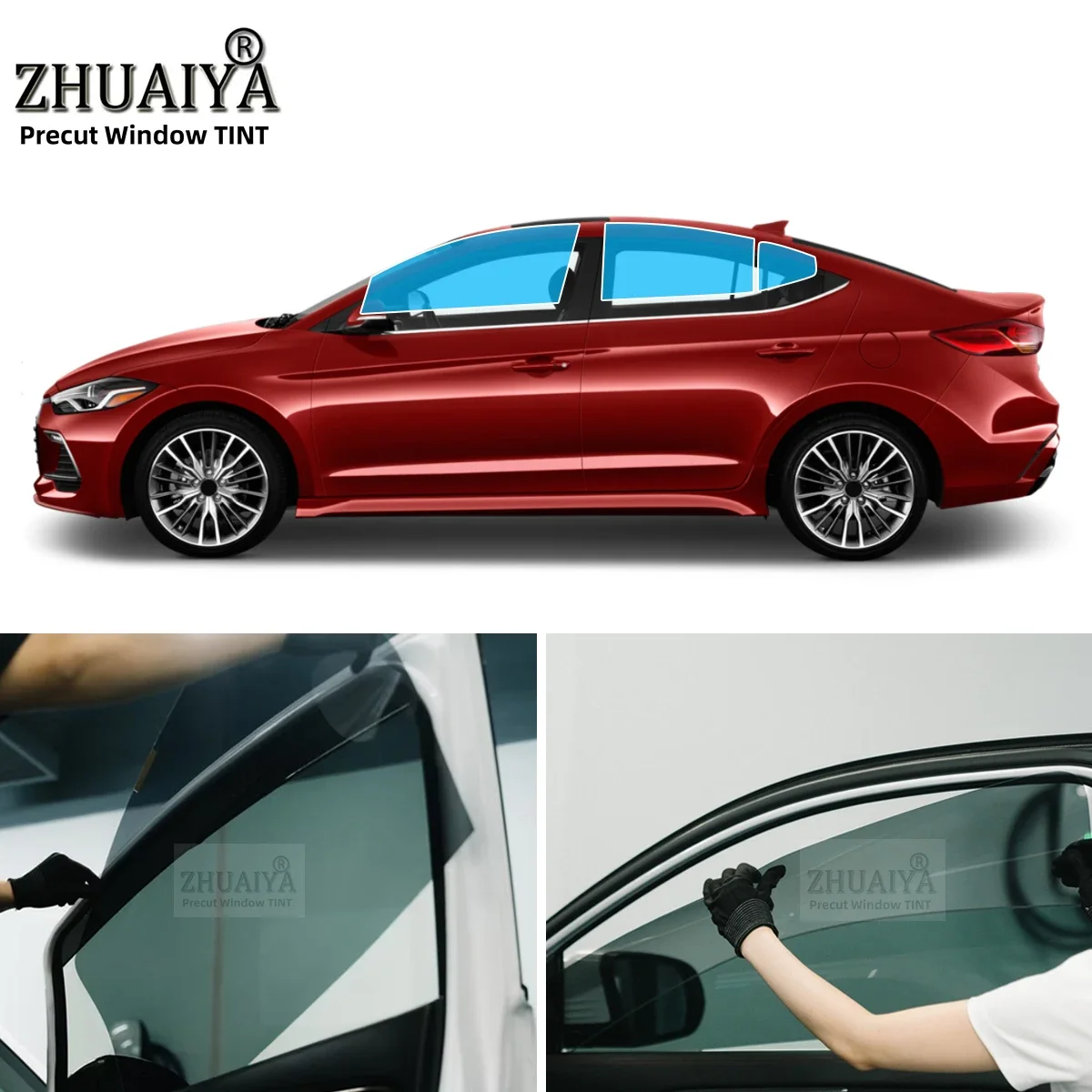 Precut Car Removable Window Tint Film Front Two Door Windows Tint For HYUNDAI ELANTRA 4 DR SEDAN 2017-2020