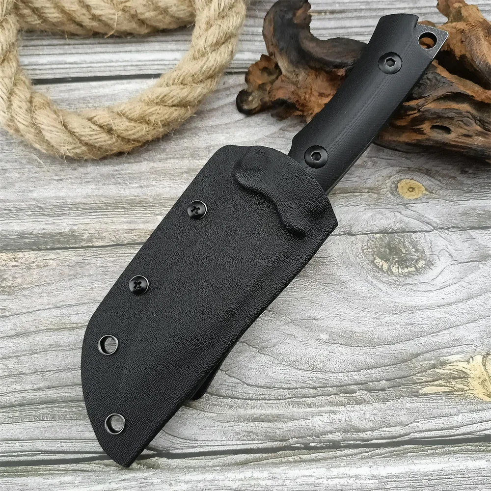 Outdoor Tactical Knife Fixed Blade Knife Stonewashed 8Cr13Mov Blade G10 Handle High Quality Survival Camping EDC Hiking Tool