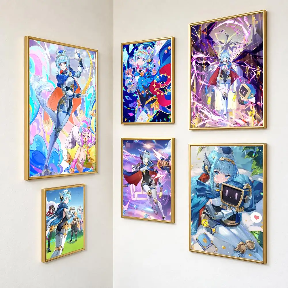 Expansive Magical Game Ineffa Genshin Impact Poster Wall Art For Bedroom Living Room Home Decor Holiday Birthday Gift