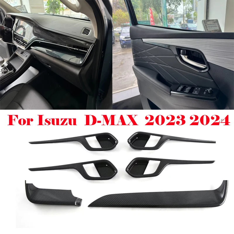 LHD For Isuzu D MAX D-MAX DMAX 2023 2024 inner door handle bowl strip front dashboard air conditons center control panle cover