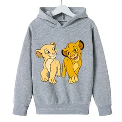 2024 Disney Lion King Hoodie for Kids: Fun Cartoon Prints, Korean Casual Vibe, Boys & Girls' Warm Companion