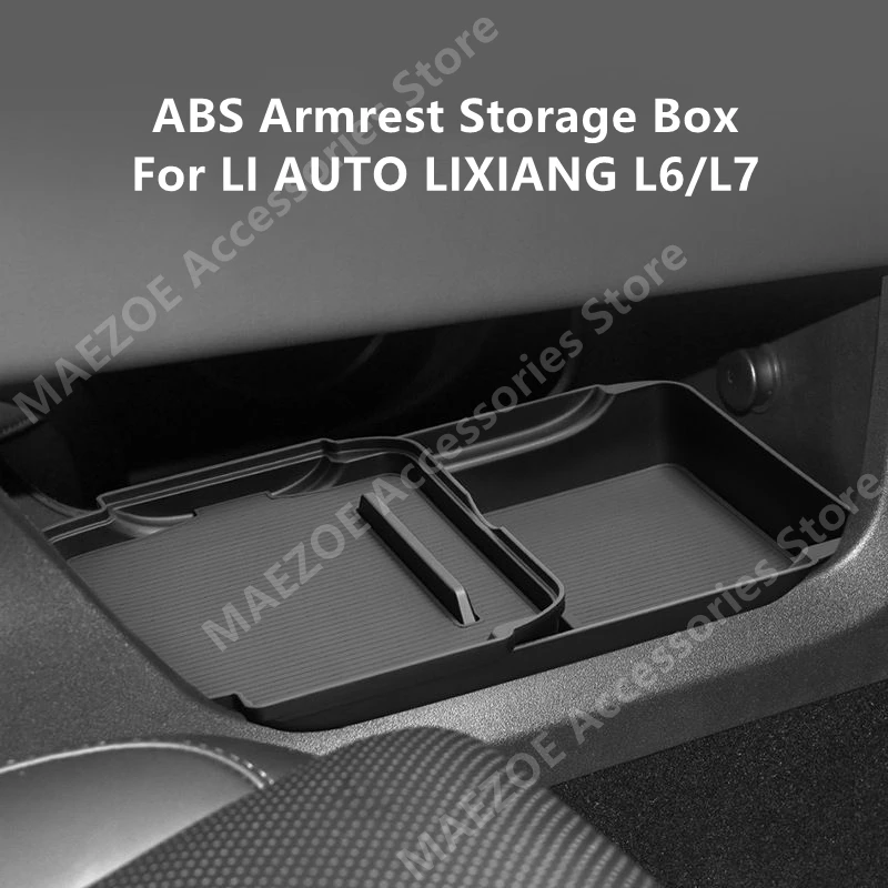 

For LI AUTO LIXIANG L6/L7 ABS Armrest Storage Box,Car Interior Decoration Modification Accessories Refit