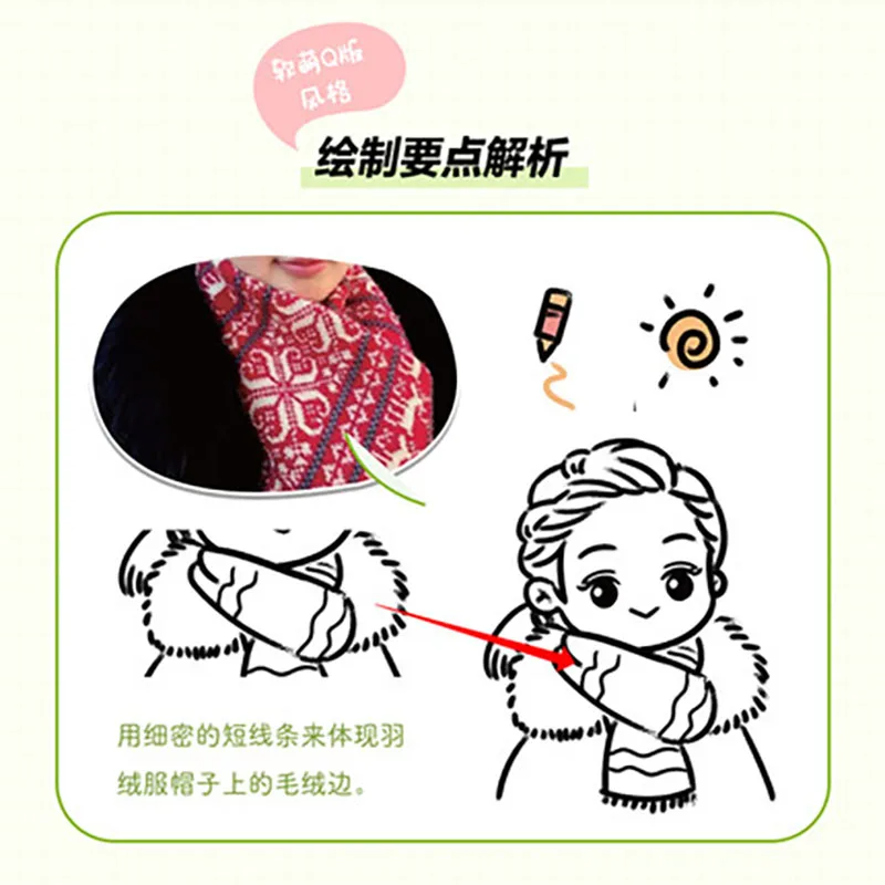 Cartoon Head Sculpture Hand-painted Design Tutorial Drawing Art Book For Q Version