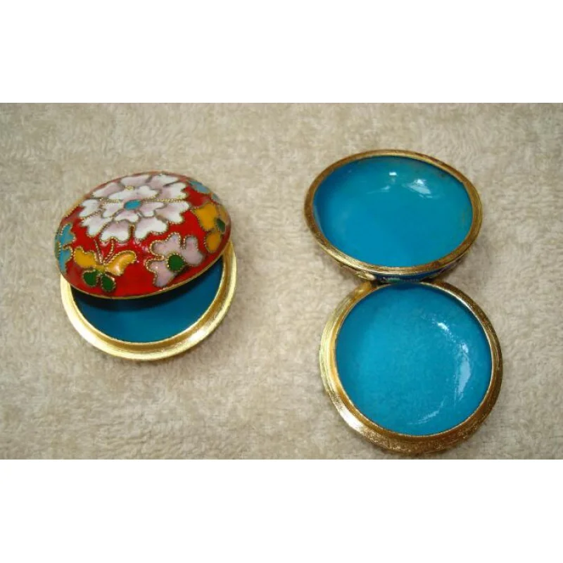 Christmas ornament cloisonne sculpture Christmas ball pendant powder box eielry box enamel handicraft set